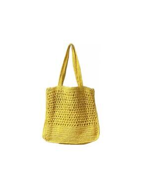 NWT Guadalupe Mali Yellow Woven Bag